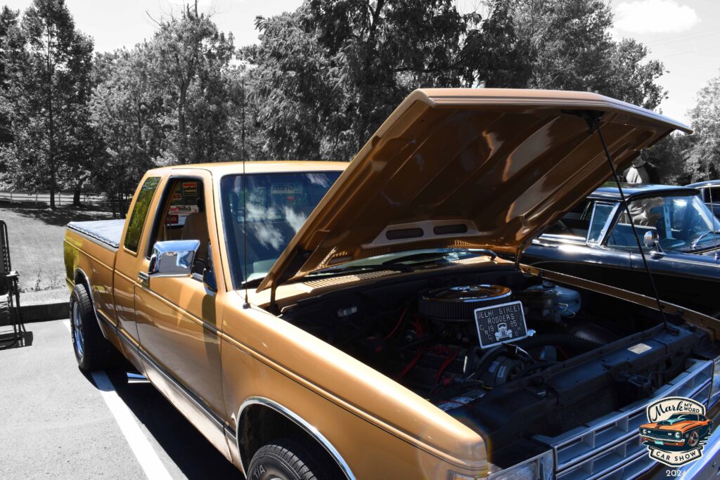 Gold 1970 Ford Maverick owned by Ron Rouse, member of the Delhi Street Rodders