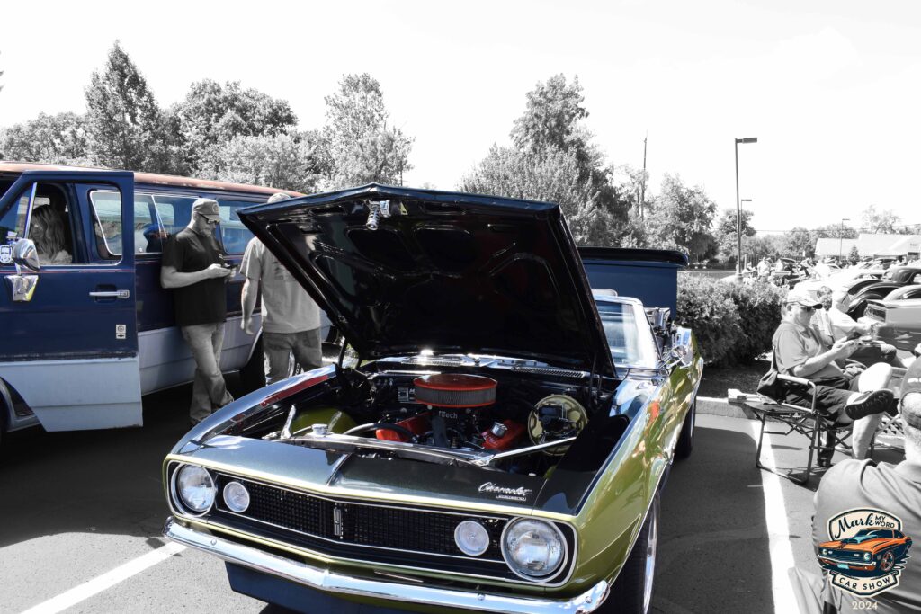 Lime green 1967 Chevy Camaro owned by Bob Huesman