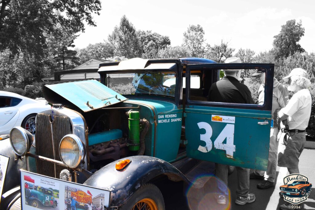 Teal 1930 Chevy Coupe finished 2007 Peking to Paris rally (7,600 miles), owned by Dan Rensing