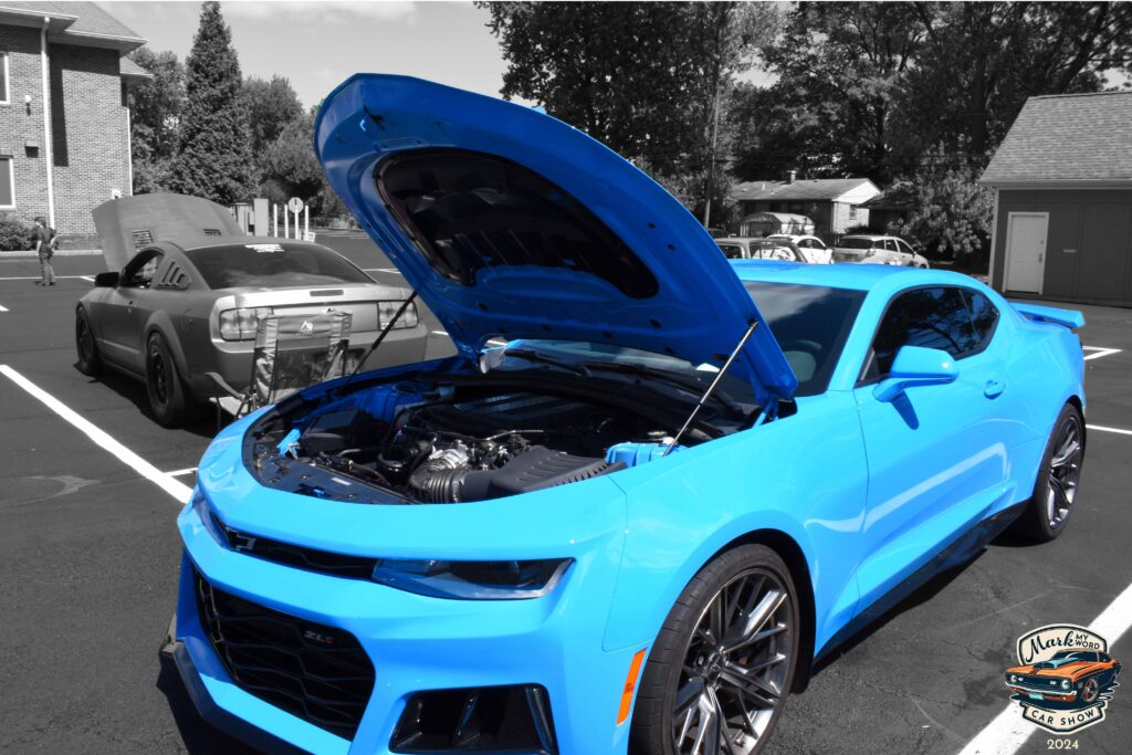 Blue 2023 Chevy Camaro ZL1 owned by Josh Huesman