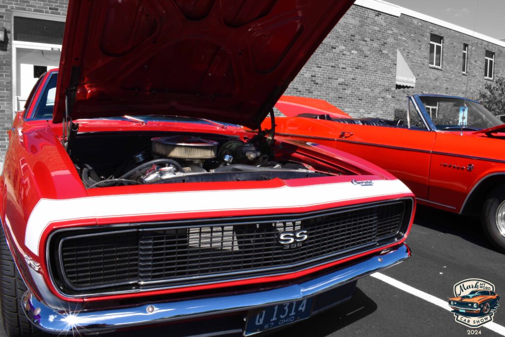 Bright red 1967 Chevy Camaro SS owned by Dan Cornelius