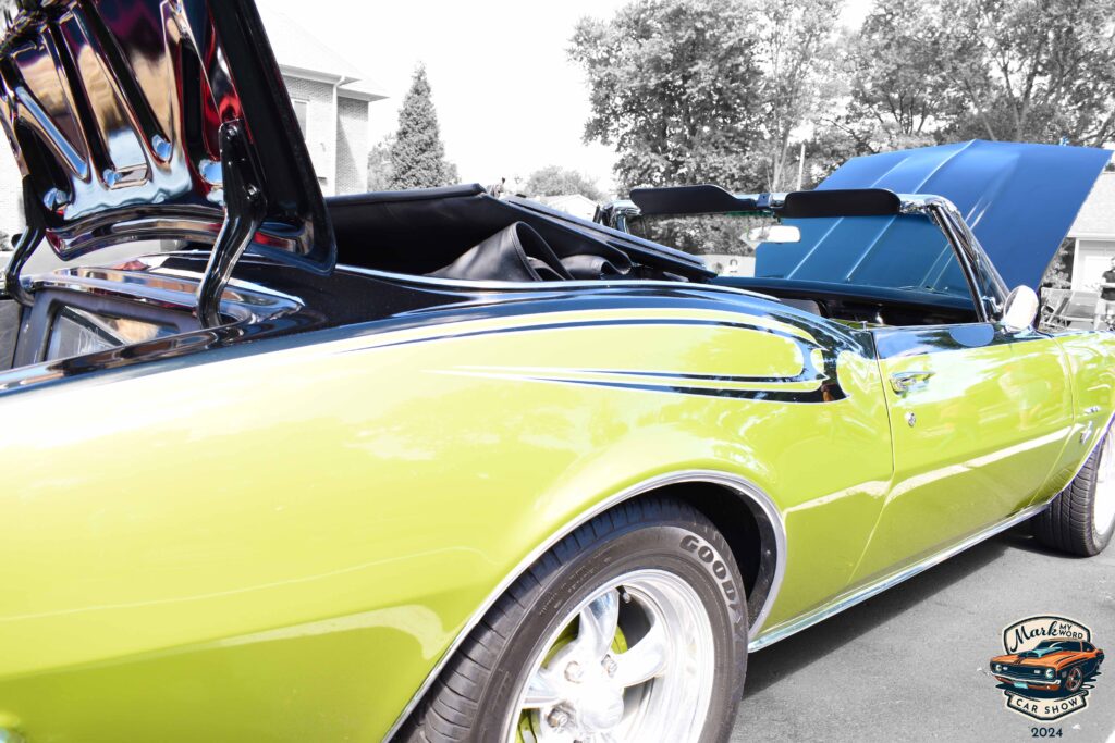 Lime green 1967 Chevy Camaro owned by Bob Huesman