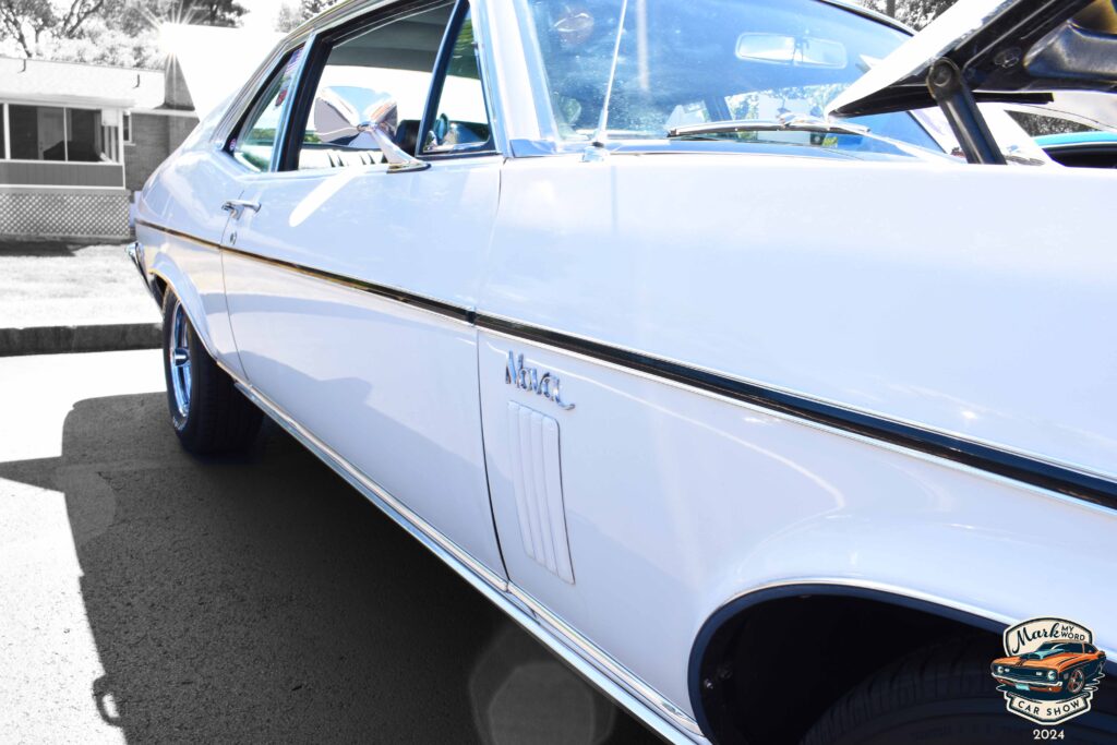 White 1969 COPO Chevy Nova owned by John Milfeld