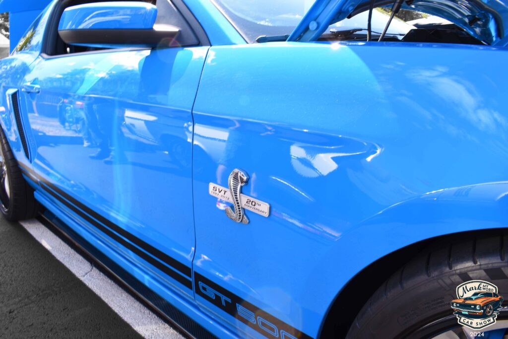 Grabber Blue 2013 Ford Mustang GT 500 owned by John Dittelberg