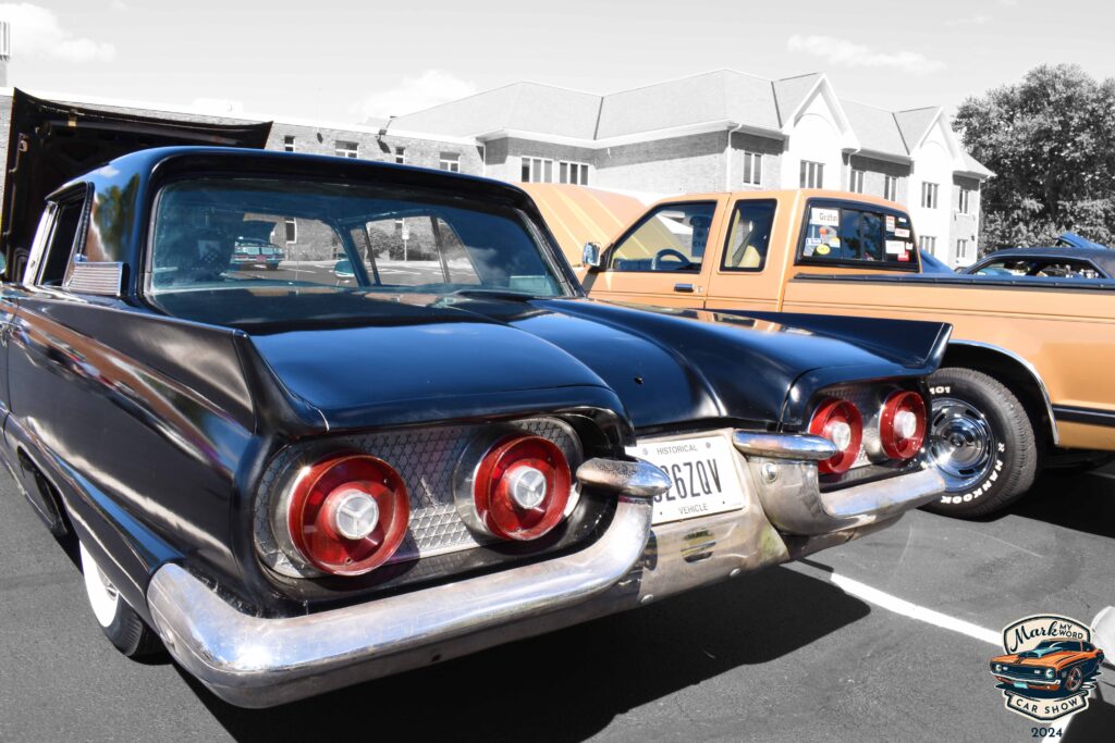 Rear of a 1958 Ford Thunderbird owned by Lowrey Willis
